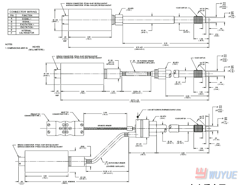 TPT432A高溫熔體壓力傳感器(high temperature melt pressure sensor)